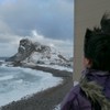 真冬の海風