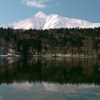 神秘の沼に映る、利尻山