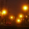 朝霧の町