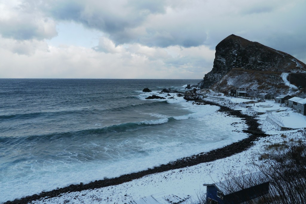 利尻島　冬到来