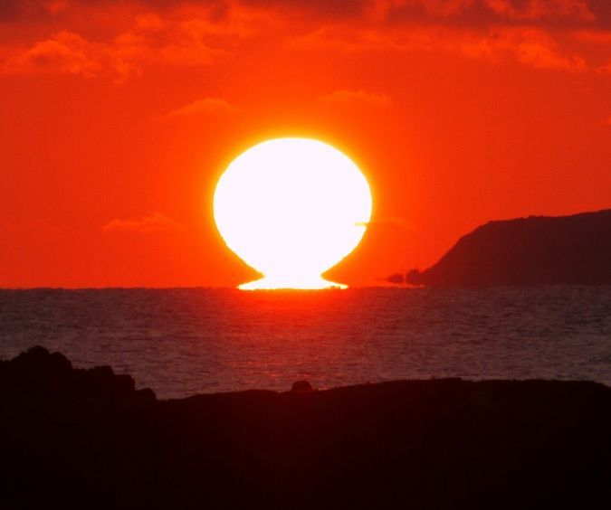 利尻のダルマ夕日・・・その②