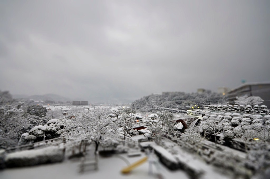 雪景色のジオラマ？？