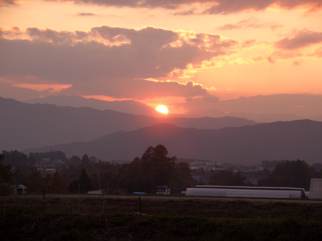 夕暮れ