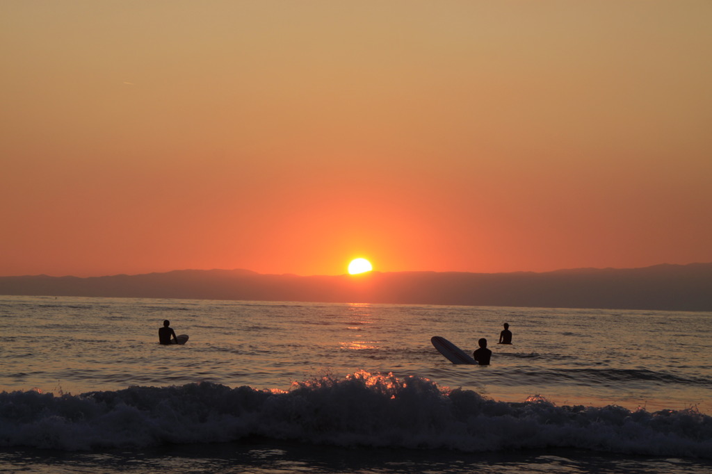 江ノ島の夕日