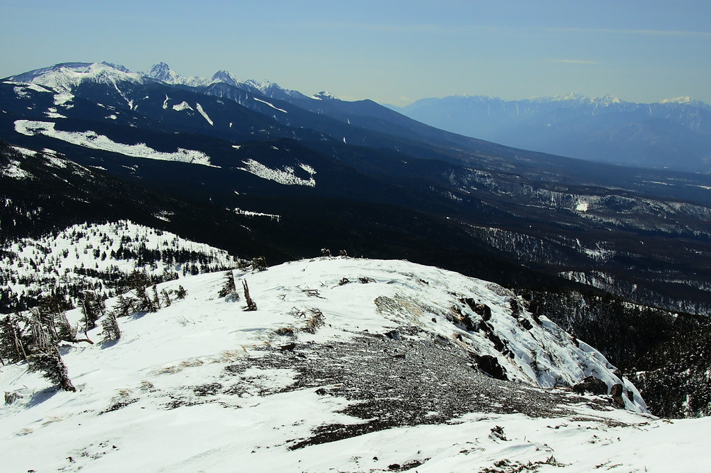 八ヶ岳を望む