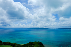 夏の空にエメラルドグリーンの海Ⅱ