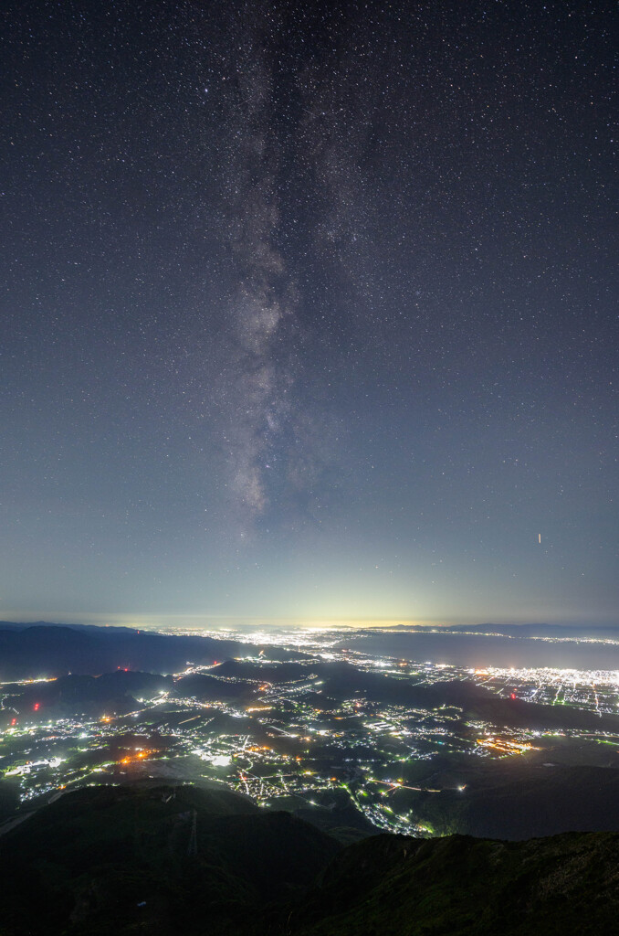 伊吹山からの天の川