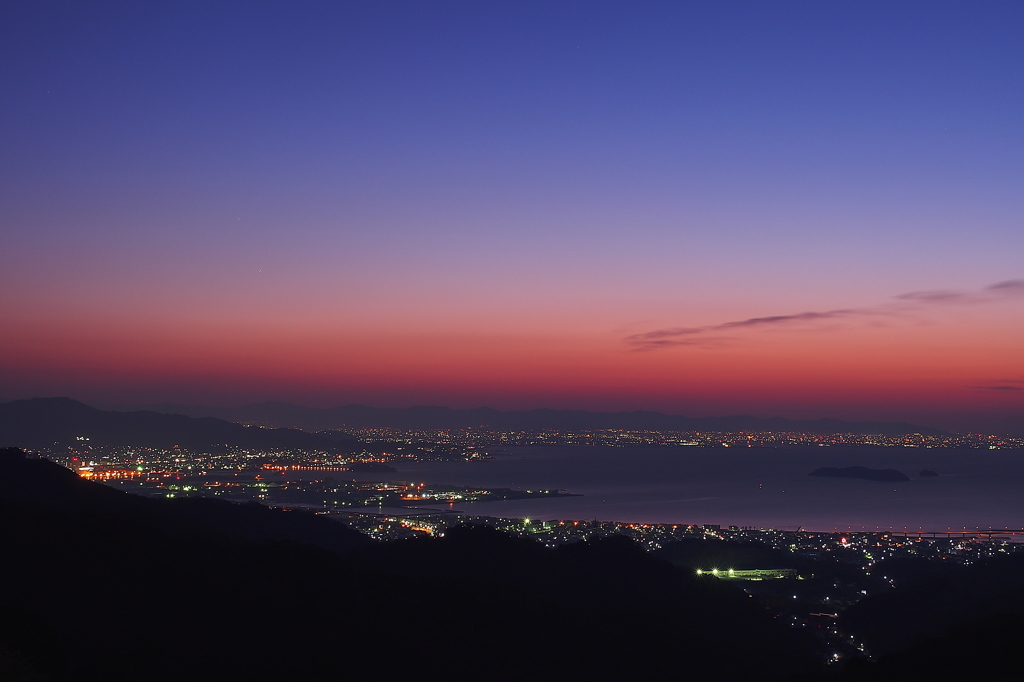三河湾夜明け２