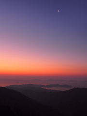 三河湾夜明け