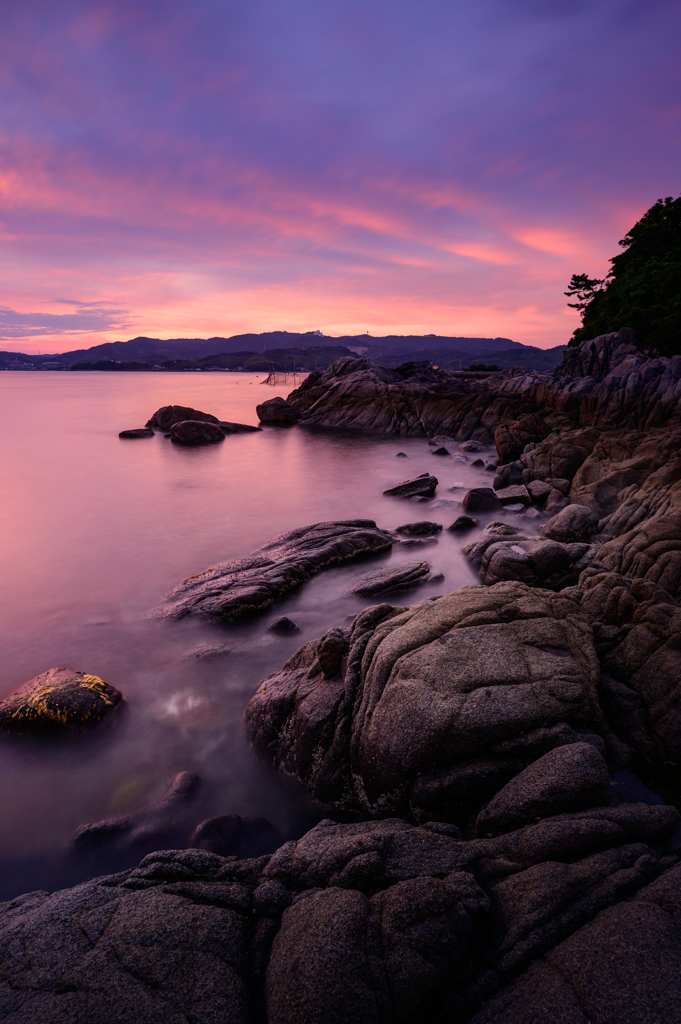 海辺の夕焼け