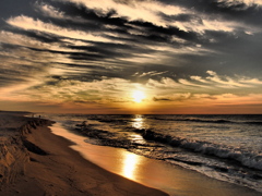 dramatic sunrize