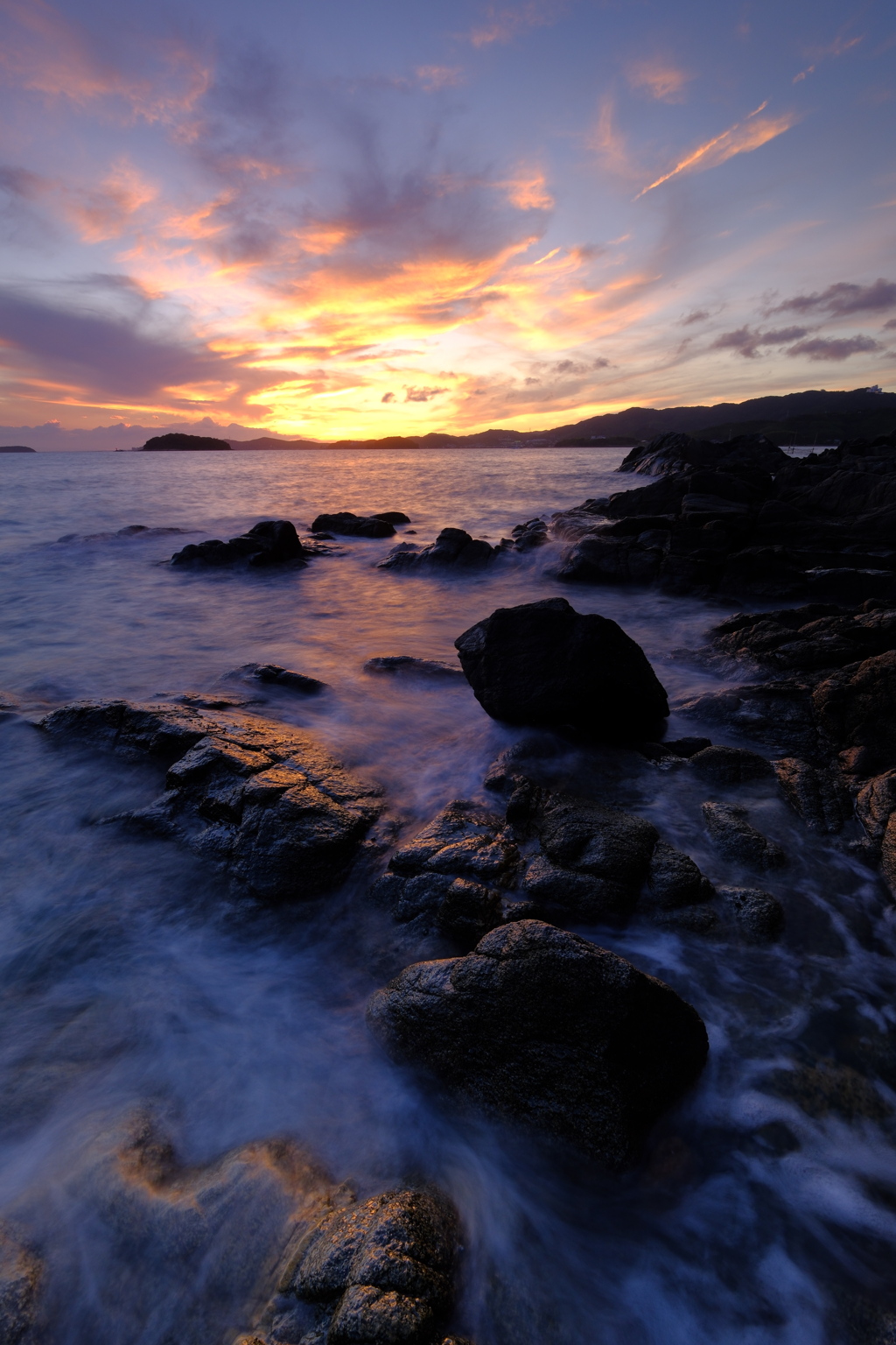 真夏の夕景