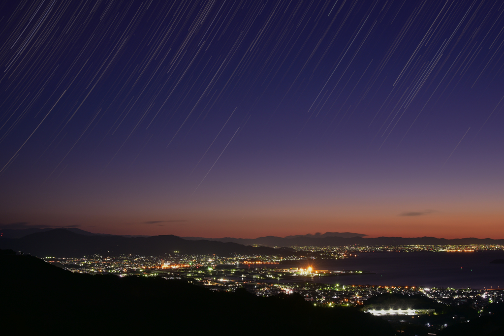 星の雨降る三河湾