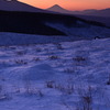 雪原からの富士