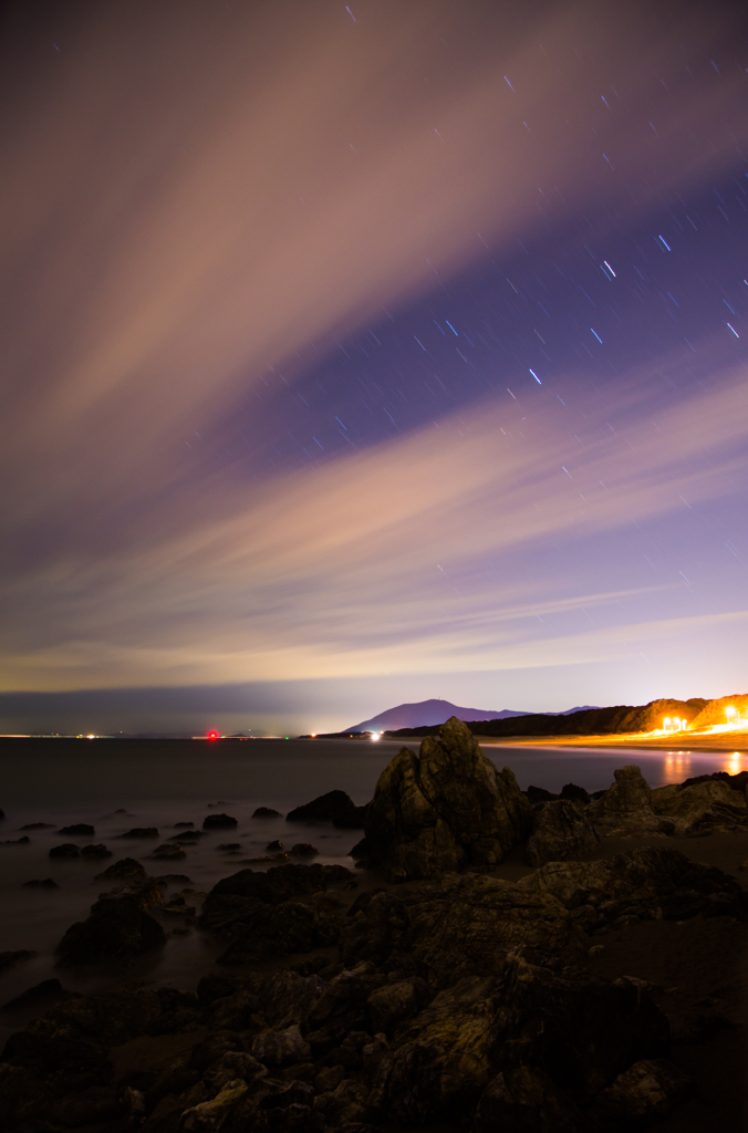 雲流夜景