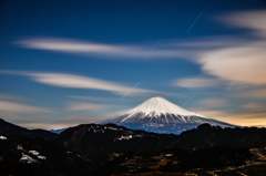 星降る富士の山