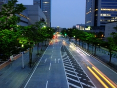街を走る