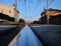 青空と線路