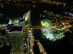 ランドマークタワーからの夜景