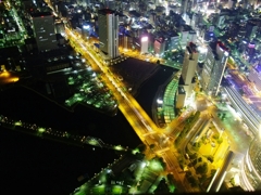 ランドマークタワーからの夜景