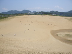 鳥取砂丘にて