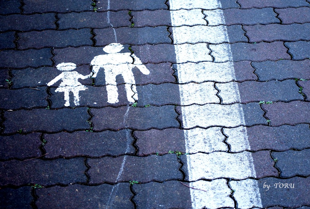 073_雑草と歩道