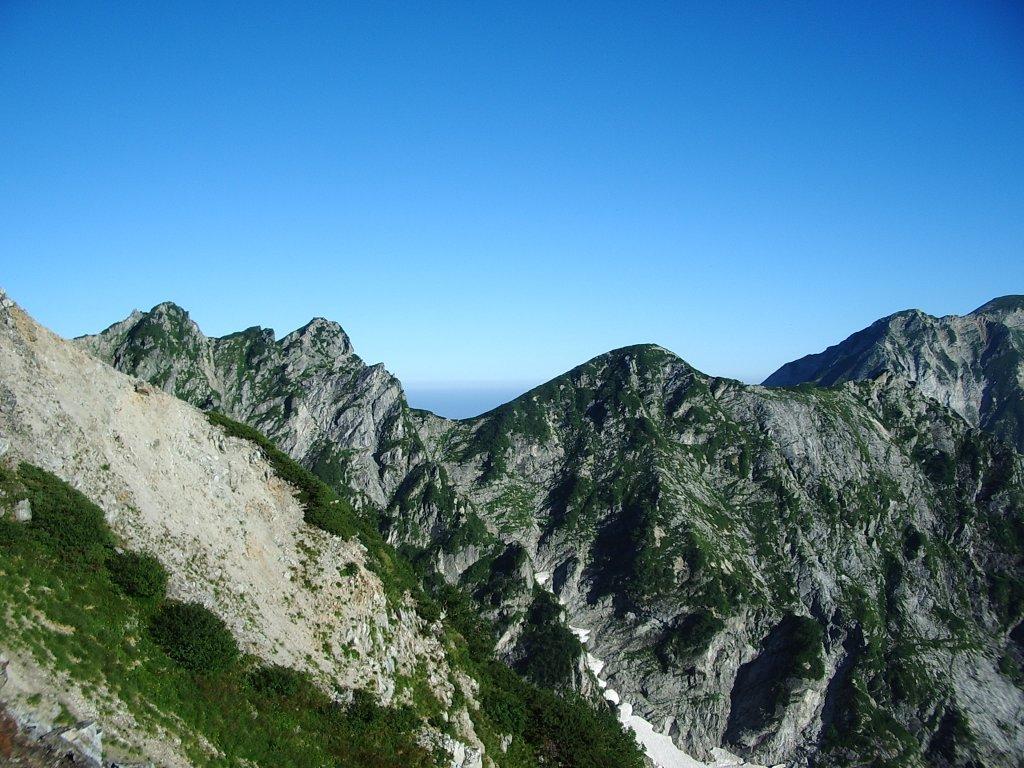 不帰キレット　後立山連峰