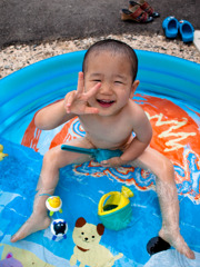 水遊び