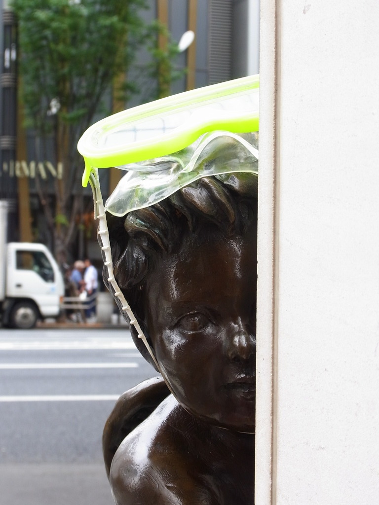銀座にて