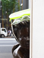 銀座にて