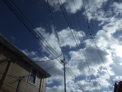 青い空と真っ白な雲
