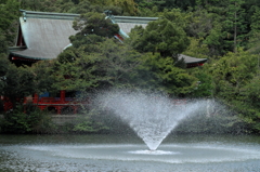 噴水のほとり