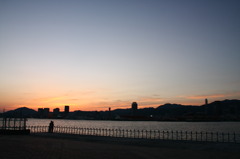 神戸の夕日