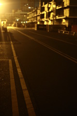 深夜の港