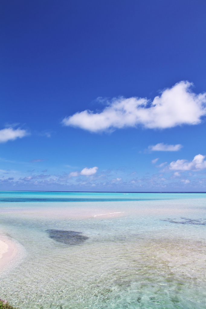 white sundy beach