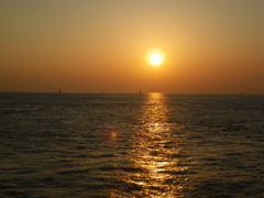 淡路島の夕日