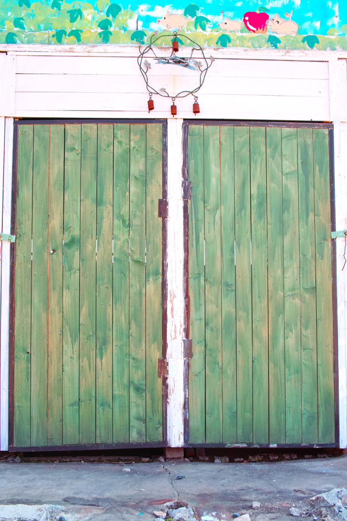 Green door