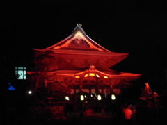 善光寺 ライトアップ 本堂