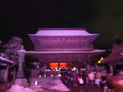 善光寺 ライトアップ 山門