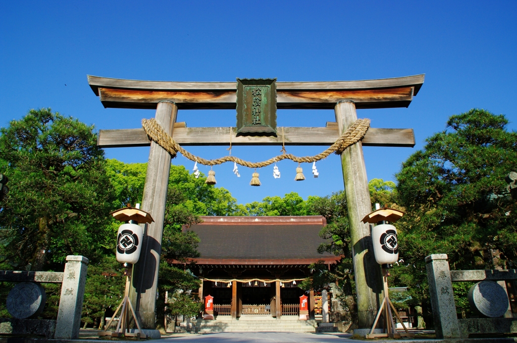 荘厳な鳥居