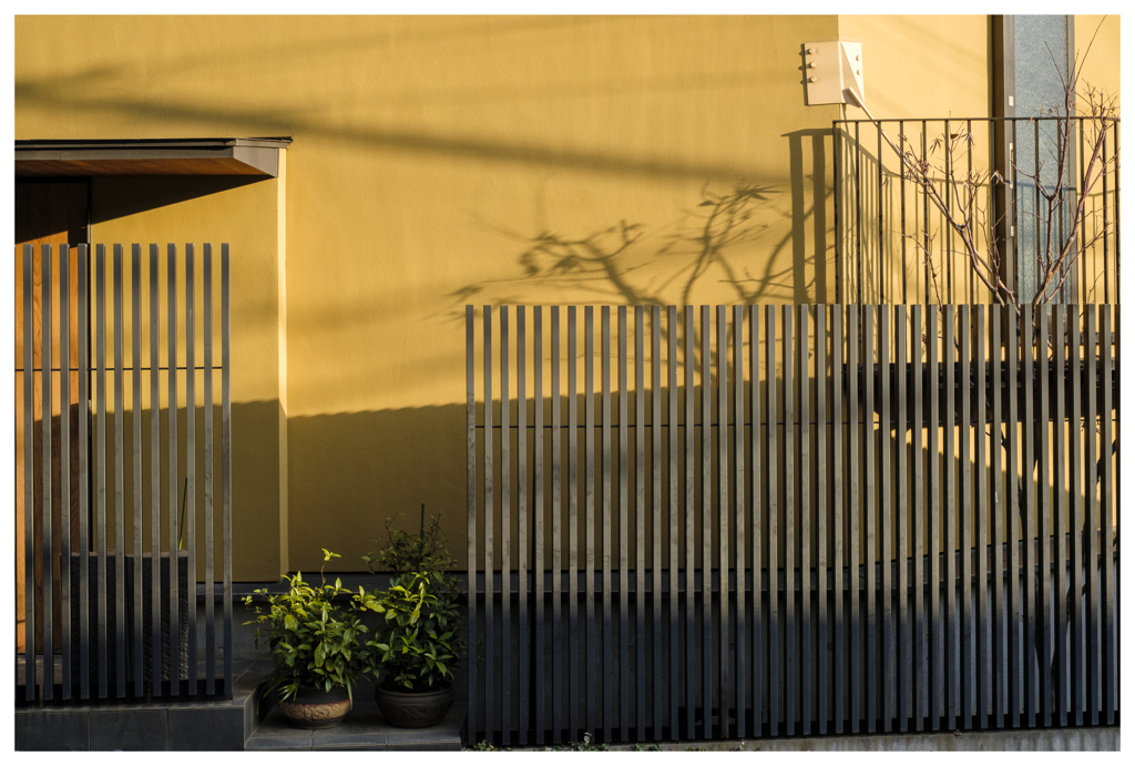 冬の太陽は 長い影を作ってくれる。