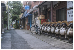 猫と狸と自転車と