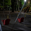 夜の公園で