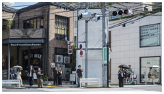 八月 東京 信号待ち