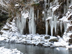 三十槌の氷柱