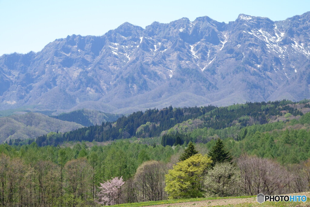 戸隠山晩春