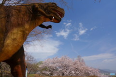恐竜たちのお花見　３