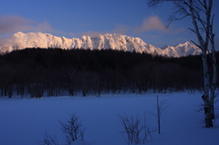 戸隠山の朝