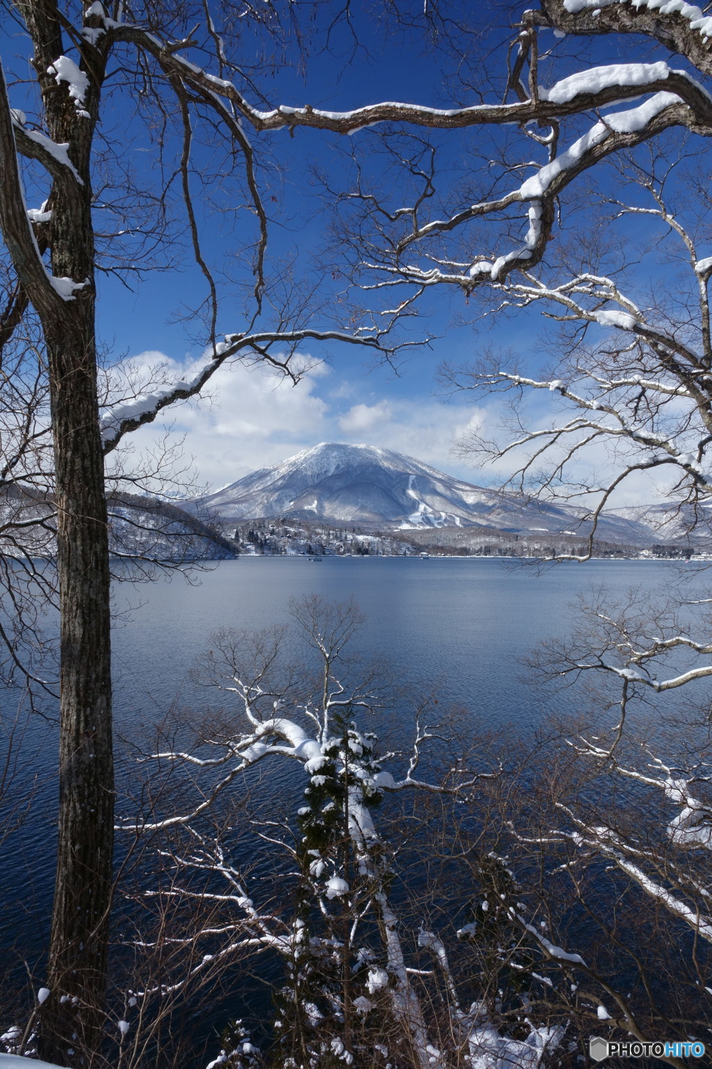 黒姫山冬景