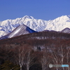 手前の山